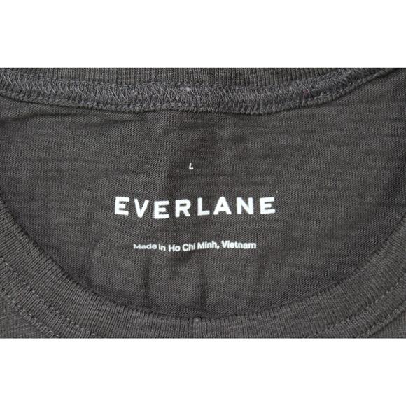 Everlane Black T-Shirt Men's Size L 100% Good Earth Cotton Made in Vietnam - Picture 3 of 7
